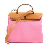 Hermes Herbag PM PHW 2 Way Pink