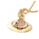 VW New Tiny Orb Necklace GP Multicolor