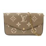 LV Felicie Pochette Empreinte Beige