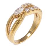 Diamond Ring K18 Yellow Gold