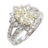 Jewelry Diamond Ring Pt900
