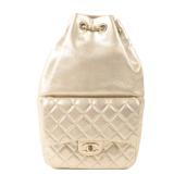 Chanel CC GHW Backpack Gold
