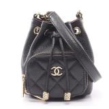 Chanel Drawstring Shoulder Bag Black