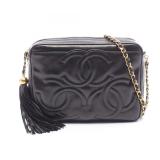 Chanel Triple Coco Tassel Black