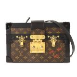 LV Petite Malle Shoulder GHW Brown