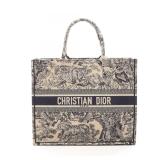 Dior Book Tote Large Toile de Jouy