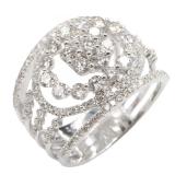 Diamond Ring K18WG White Gold