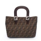 Fendi Zucca Tote Brown/Black