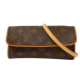 LV Pochette Twin PM Monogram Brown