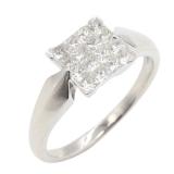 K18WG Diamond Ring