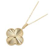 Van Cleef Magic Alhambra Guilloche Necklace