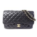 Chanel Large Classic Chain Bag Black