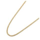 K18YG 2 Side Flat Link Necklace 47cm