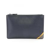 Prada Saffiano Business Clutch Navy