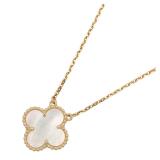 VCA Vintage Alhambra MOP Necklace K18YG