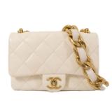 Chanel Chunky Chain Flap White
