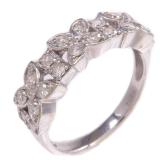 Diamond Ring K18WG White Gold
