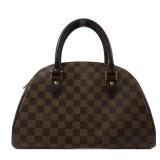 LV Ribera MM Handbag GHW Damier Brown