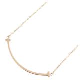 Tiffany T Smile Small Necklace 18K Rose Gold