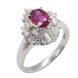 Ruby Ring Pt900 Platinum