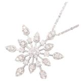 Diamond Necklace 18K White Gold