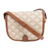 CELINE Folco Shoulder Coated White