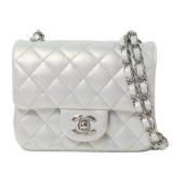 Chanel Mini Classic 17 White