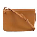 CELINE Trio Small Shoulder Lambskin Brown