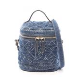 Chanel Vanity Bag 2Way Denim Navy
