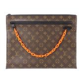 LV Pochette A4 Clutch Monogram Brown