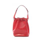 Louis Vuitton Noe Epi Shoulder Bag Red