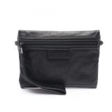 Bottega Veneta Leather Clutch Bag Black