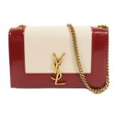 Saint Laurent Small Kate White/Red