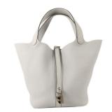 Hermes Picotin MM PHW Gris Perle