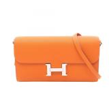 Hermes Constance Long To Go Orange
