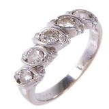 Diamond Ring K18WG White Gold