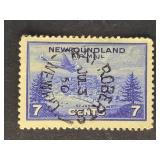Newfoundland 1943 Air Mail Bay Roberts  Cancel
