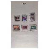 Canada Stamps Nice Deinitives Lot Album Page MNH