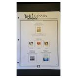 Canada  Stamps 2017 on Album Page