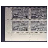 Canada Stamps  Trains of 1851 and 1951 4ï¿½ PB Block