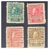 Canada Stamps 1915-16 War Tax Overprints