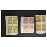 Canada Stamps MNH Various Flora Plate Blocks