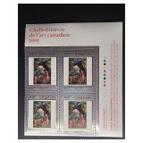 Canada Stamps 1991 Forest BC 50ï¿½ Block PB
