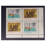 Canada Stamps 1979 Canadian Authors 17ï¿½ Block PB