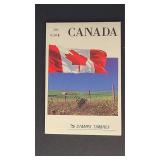 Canada Stamps Booklet 1990 Canadian Flag