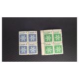 Canada Stamps MNH Christmas Plate Blocks