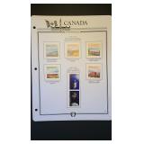 Canada P Stamps 2011 on Album Page