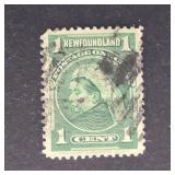 Newfoundland Stamp 1897 Queen Victoria 1ï¿½