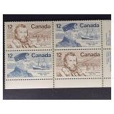 Canada Stamps 1977 Famous Canadians 12ï¿½ Block PB