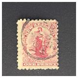 New Zealand Stamp 1901 Zealandia 1P